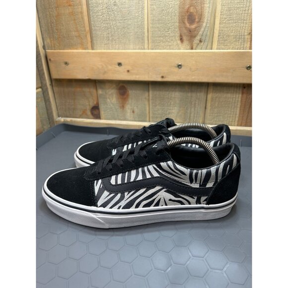 Vans Womens Old Skool Zebra Print Sneakers Size 9 US - Picture 5 of 8